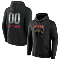 Florida Panthers Personalized Midnight Mascot Logo Pullover Hoodie