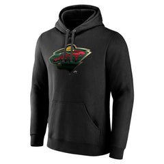 Minnesota Wild Personalized Midnight Mascot Logo Pullover Hoodie