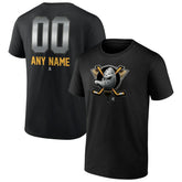 Anaheim Ducks Personalized Midnight Mascot Logo T-Shirt