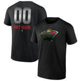 Minnesota Wild Personalized Midnight Mascot Logo T-Shirt
