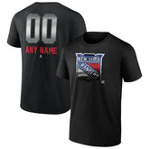 New York Rangers Personalized Midnight Mascot Logo T-Shirt