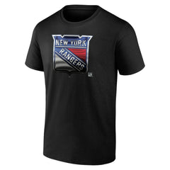 New York Rangers Personalized Midnight Mascot Logo T-Shirt