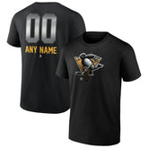 Pittsburgh Penguins Personalized Midnight Mascot Logo T-Shirt