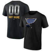 St. Louis Blues Personalized Midnight Mascot Logo T-Shirt