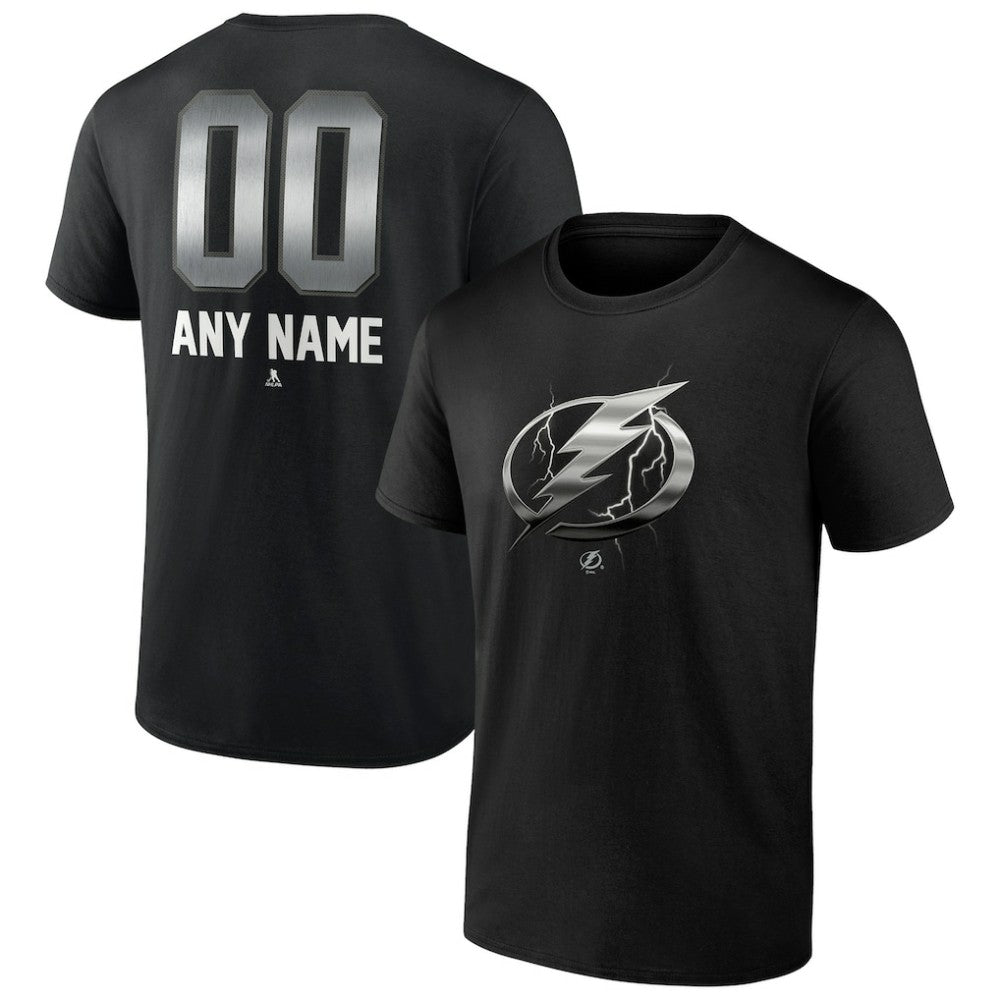 Tampa Bay Lightning Personalized Midnight Mascot Logo T-Shirt