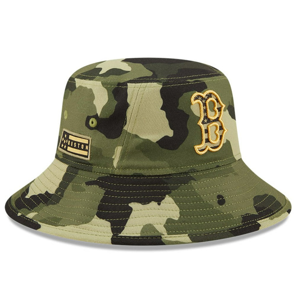 Boston Red Sox 2022 Armed Forces Day Bucket Hat - Camo | New Era