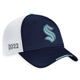 Seattle Kraken Fanatics 2022 NHL Draft Authentic Pro On Stage Trucker Adjustable Hat