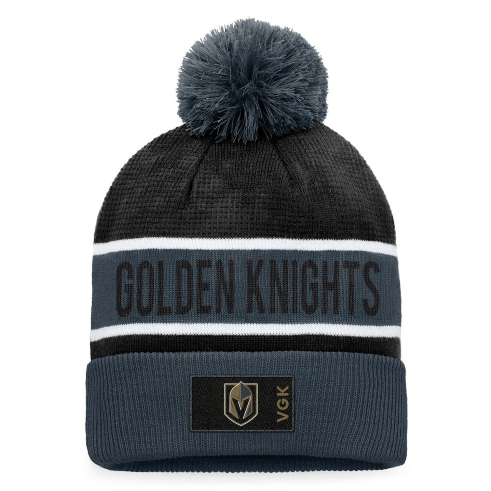Vegas Golden Knights Fanatics Authentic Pro Rink Cuffed Knit Hat with Pom