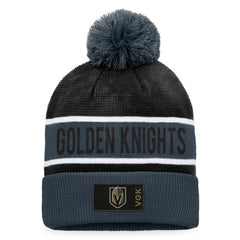 Vegas Golden Knights Fanatics Authentic Pro Rink Cuffed Knit Hat with Pom