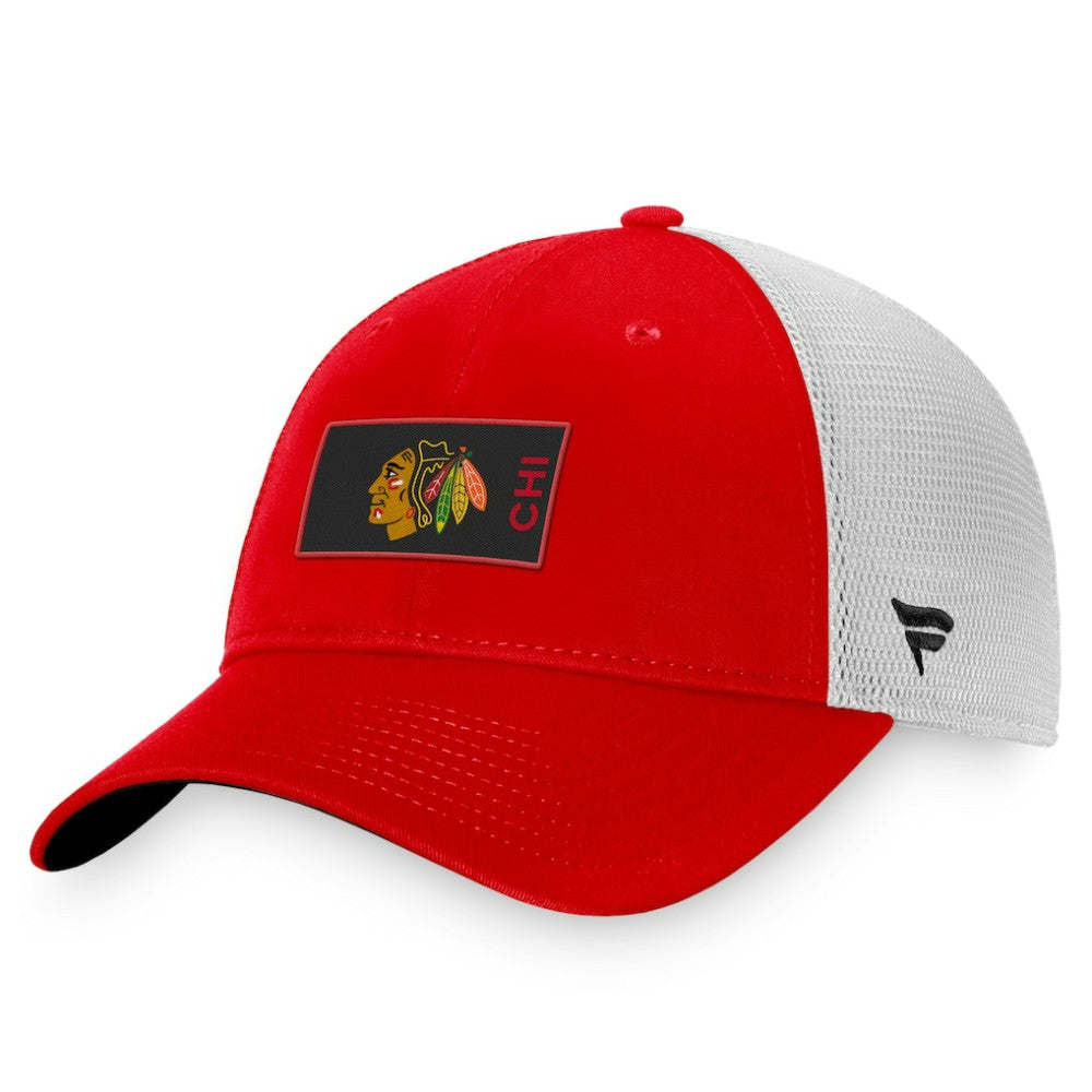 Chicago Blackhawks Fanatics Authentic Pro Rink Trucker Snapback Hat