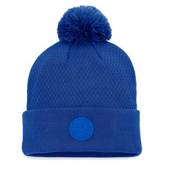 New York Islanders Fanatics Women's Authentic Pro Road Cuffed Knit Hat with Pom