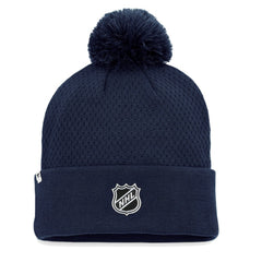 Nashville Predators Fanatics Women's Authentic Pro Road Cuffed Knit Hat with Pom