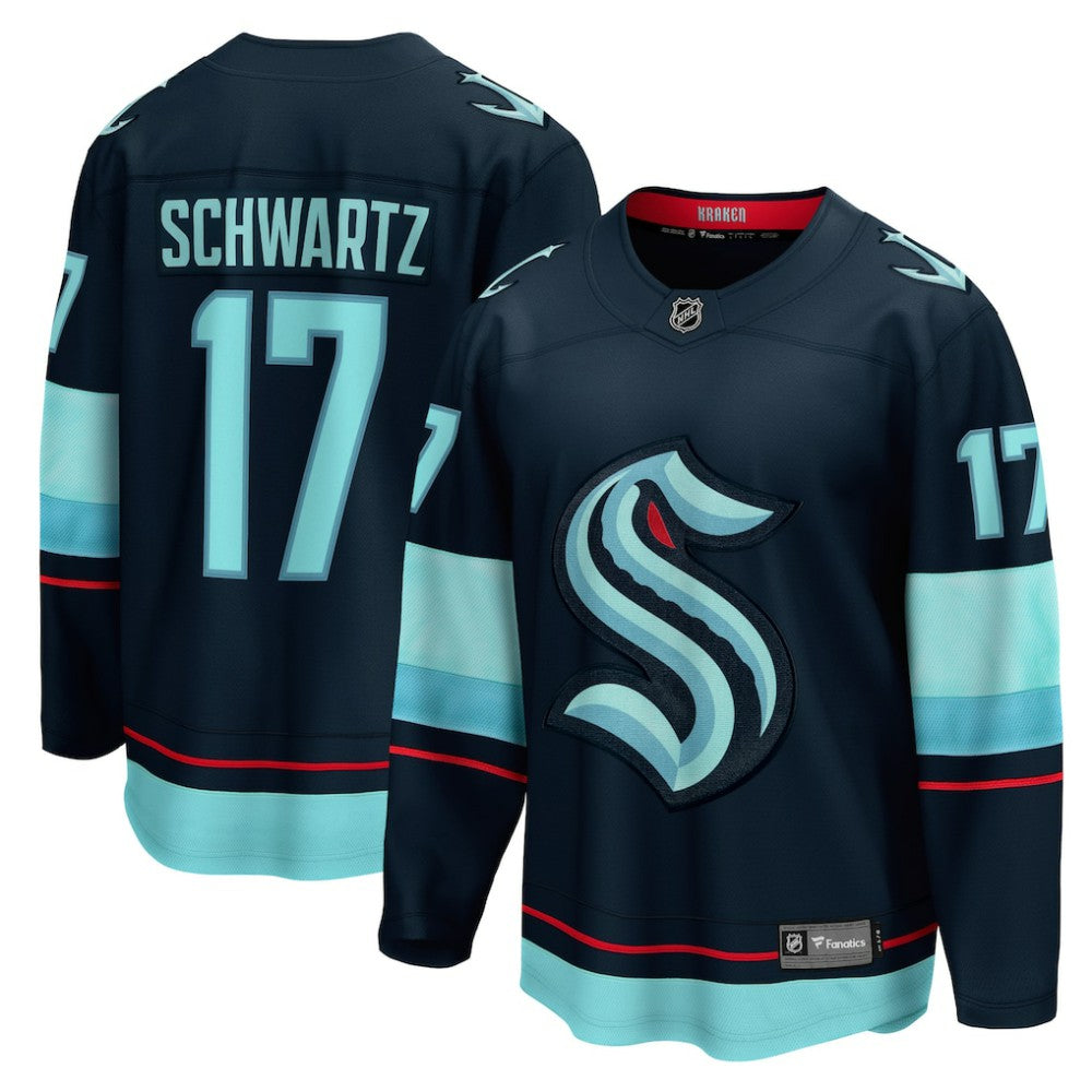 Jaden Schwartz Seattle Kraken Fanatics Home Breakaway Player Jersey