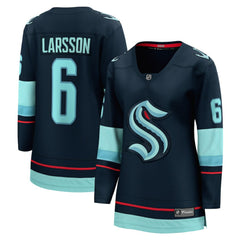 Adam Larsson Seattle Kraken Fanatics Women's Home Breakaway Player Jersey