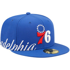 Philadelphia 76ers Side Split 59FIFTY Fitted Hat - Royal | New Era outlet