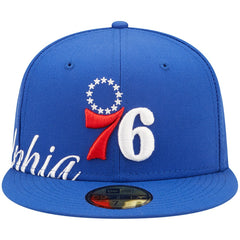 Philadelphia 76ers Side Split 59FIFTY Fitted Hat - Royal | New Era outlet