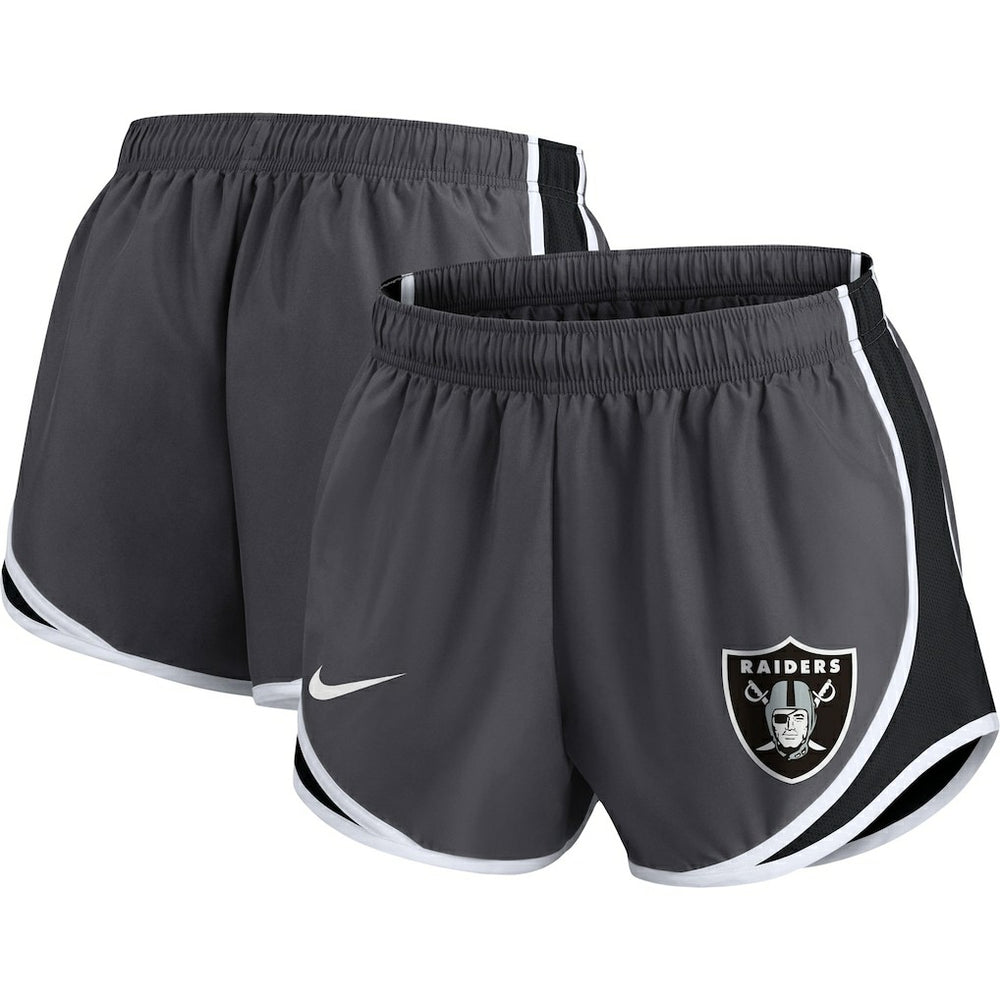 NFL Las Vegas Raiders Women's Plus Size Logo Performance Tempo Shorts