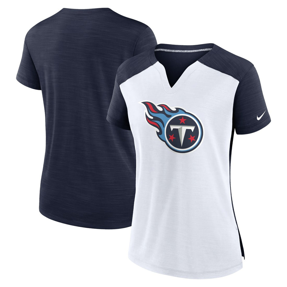 NFL Tennessee Titans Women's Impact Exceed Performance Notch Neck T-Shirt