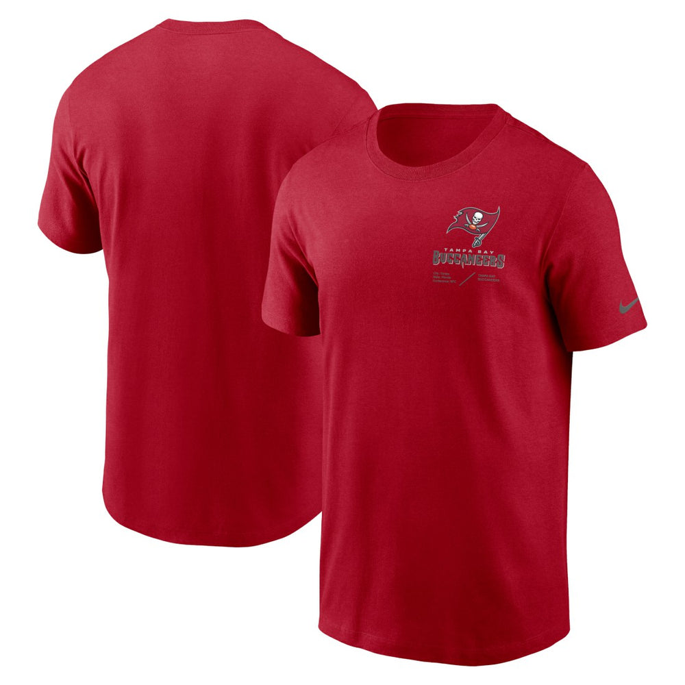 NFL Tampa Bay Buccaneers Sideline Infograph Lockup Performance T-Shirt