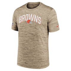 NFL Cleveland Browns Sideline Velocity Athletic Stack Performance T-Shirt