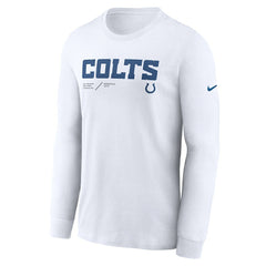 NFL Indianapolis Colts Sideline Infograph Lock Up Performance Long Sleeve T-Shirt