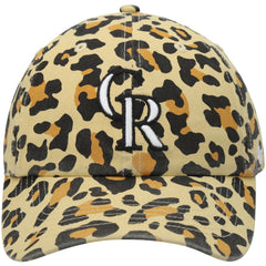 Colorado Rockies Women's Bagheera Cheetah Clean up Adjustable Hat - Tan | 47 brand