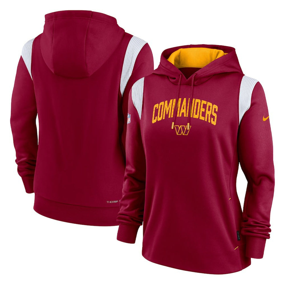 NFL Washington Commanders Women's Sideline Stack Performance Pullover Hoodie