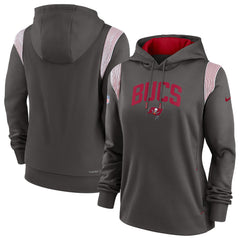 NFL Tampa Bay Buccaneers Women's Sideline Stack Performance Pullover Hoodie