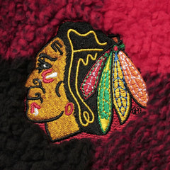 Chicago Blackhawks G-III 4Her by Carl Banks Women's Plaid Sherpa Quarter-Zip Jacket