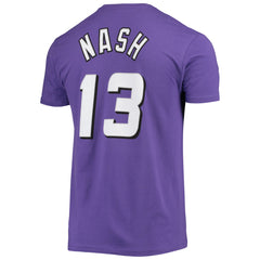 Steve Nash Phoenix Suns Hardwood Classics Stitch Name & Number T-Shirt - Purple | Mitchell & Ness sale