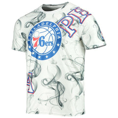 Philadelphia 76ers FISLL Asymmetric Bold Smoke T-Shirt - White/Black outlet