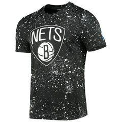Brooklyn Nets FISLL Splatter Print T-Shirt - Black sale