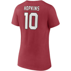 NFL Arizona Cardinals DeAndre Hopkins Women's Player Icon Name & Number V-Neck T-Shirt