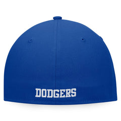 Los Angeles Dodgers Iconic Color Blocked Fitted Hat - White/Royal