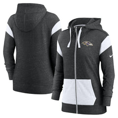 NFL Baltimore Ravens Women's Monaco Lightweight Full-Zip Hoodie