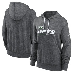 NFL New York Jets Women's Team Spirit Gym Vintage Lightweight Hoodie Top