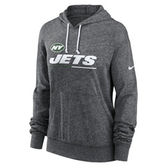 NFL New York Jets Women's Team Spirit Gym Vintage Lightweight Hoodie Top