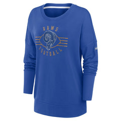 NFL Los Angeles Rams Women's Rewind Playback Icon Performance Pullover Sweatshirt