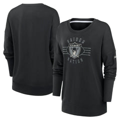 NFL Las Vegas Raiders Women's Rewind Playback Icon Performance Pullover Sweatshirt