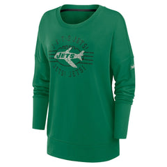 NFL New York Jets Women's Rewind Playback Icon Performance Pullover Sweatshirt