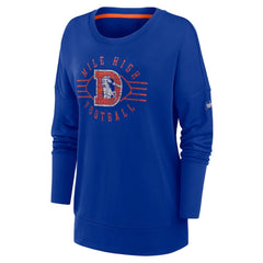 NFL Denver Broncos Women's Rewind Playback Icon Performance Pullover Sweatshirt