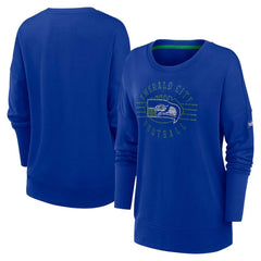 NFL Seattle Seahawks Women's Rewind Playback Icon Performance Pullover Sweatshirt