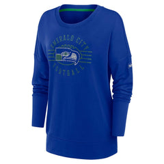 NFL Seattle Seahawks Women's Rewind Playback Icon Performance Pullover Sweatshirt