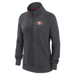 NFL San Francisco 49ers Women's Premium Raglan Performance Half-Zip Sweatshirt