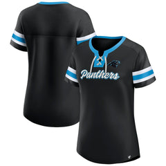 NFL Carolina Panthers Women's Original State Lace-Up T-Shirt