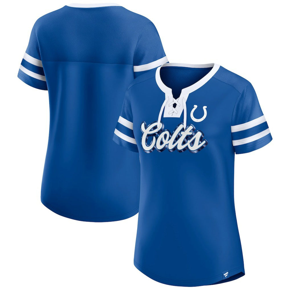 NFL Indianapolis Colts Women's Original State Lace-Up T-Shirt