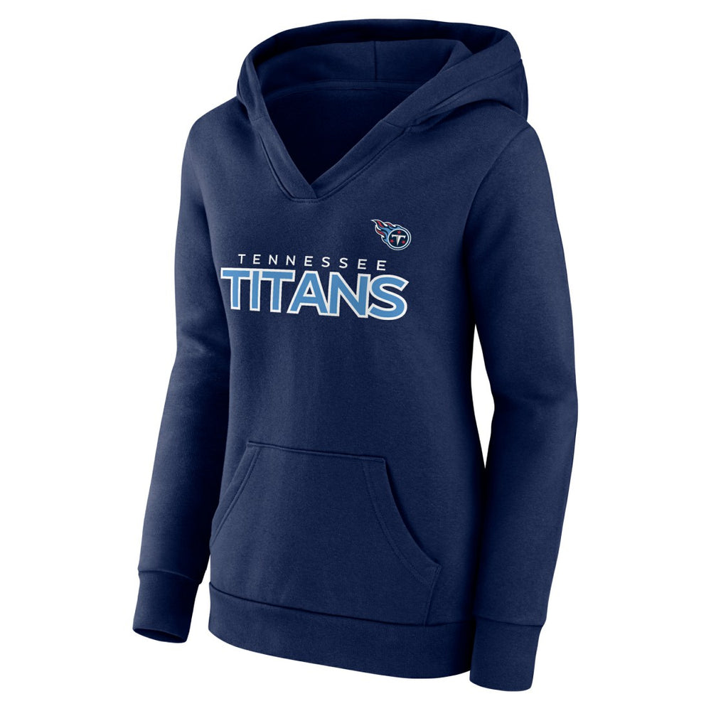 NFL Tennessee Titans Women's Iconic Cotton Fleece Checklist Pullover Hoodie