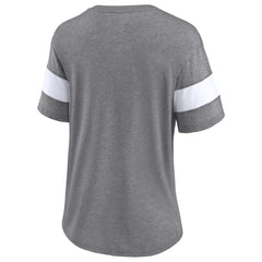 NFL Cleveland Browns Women's Give It All Half-Sleeve Tri-Blend V-Neck T-Shirt
