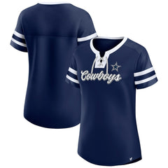NFL Dallas Cowboys Women's Original State Lace-Up T-Shirt