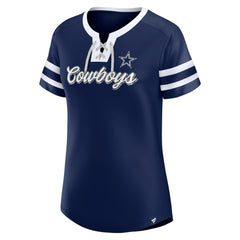 NFL Dallas Cowboys Women's Original State Lace-Up T-Shirt